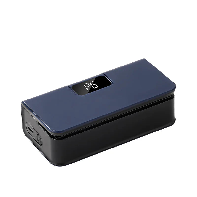 Mini bag sealer in navy blue